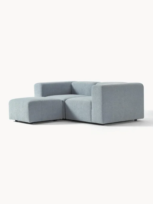 Sofa Modular Boucle Lena (3 Plazas), Con Reposapies