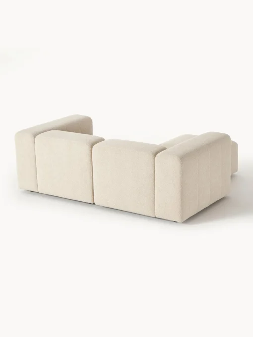 Sofa Modular Boucle Lena (3 Plazas), Con Reposapies