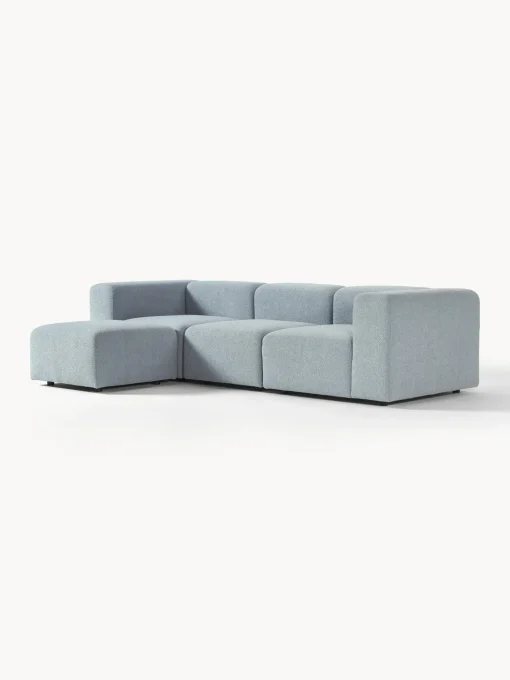 Sofa Modular Boucle Lena (4 Plazas), Con Reposapies