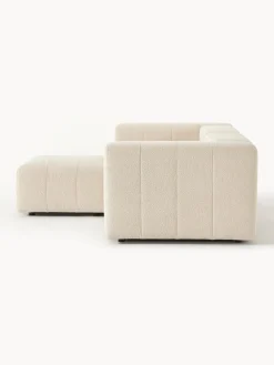 Sofa Modular Boucle Lena (3 Plazas), Con Reposapies