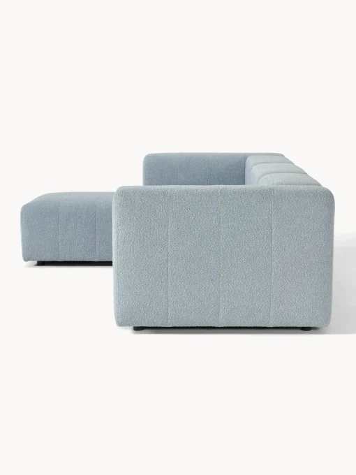 Sofa Modular Boucle Lena (4 Plazas), Con Reposapies