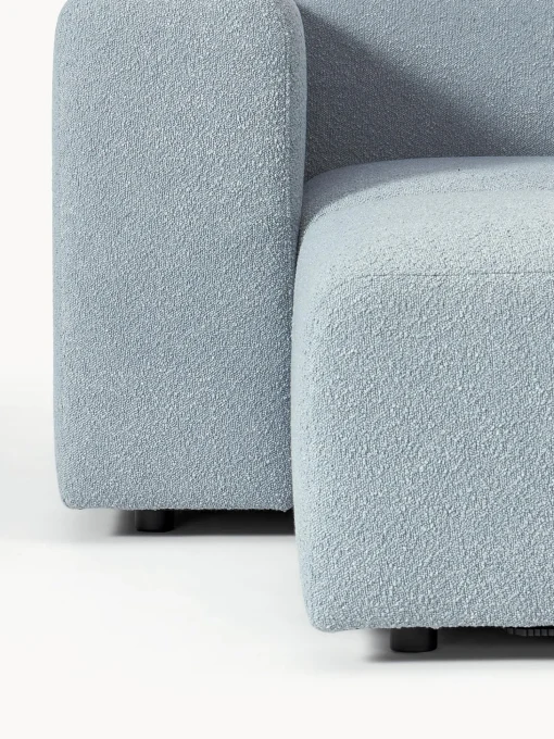 Sofa Modular Boucle Lena (3 Plazas), Con Reposapies