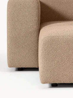 Sofa Modular Boucle Lena (3 Plazas), Con Reposapies