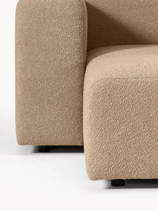 Sofa Modular Boucle Lena (3 Plazas), Con Reposapies