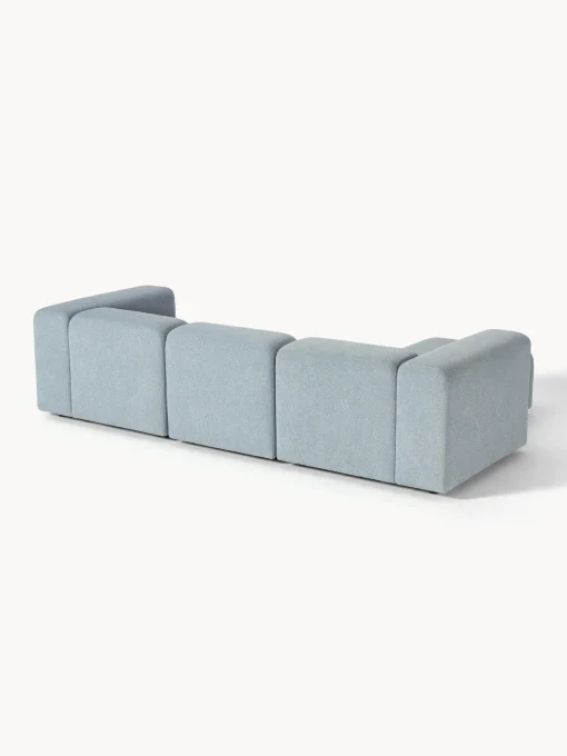 Sofa Modular Boucle Lena (4 Plazas), Con Reposapies