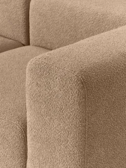 Sofa Modular Boucle Lena (3 Plazas), Con Reposapies