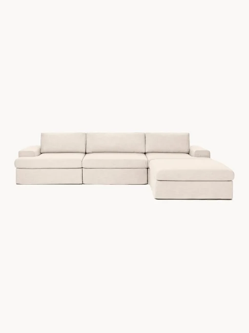 Sofa Modular Con Reposapies Russell (4 Plazas), Desenfundable