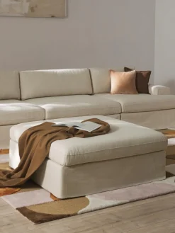 Sofa Modular Con Reposapies Russell (4 Plazas), Desenfundable