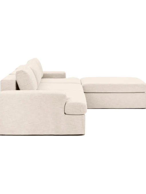 Sofa Modular Con Reposapies Russell (4 Plazas), Desenfundable