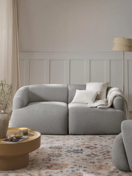 Sofa Modular En Tejido Boucle Sofia (2 Plazas)