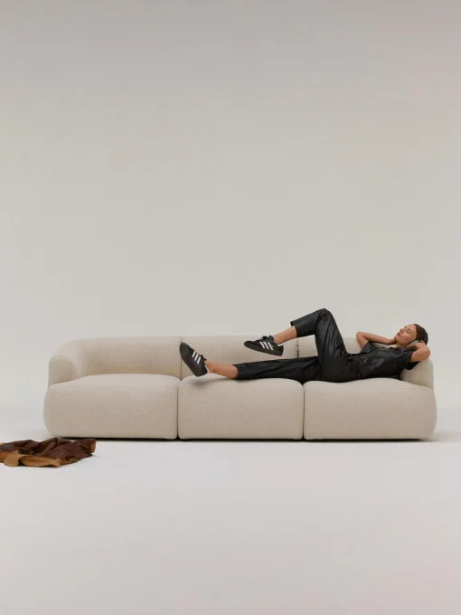 Sofa Modular En Tejido Boucle Sofia (3 Plazas)
