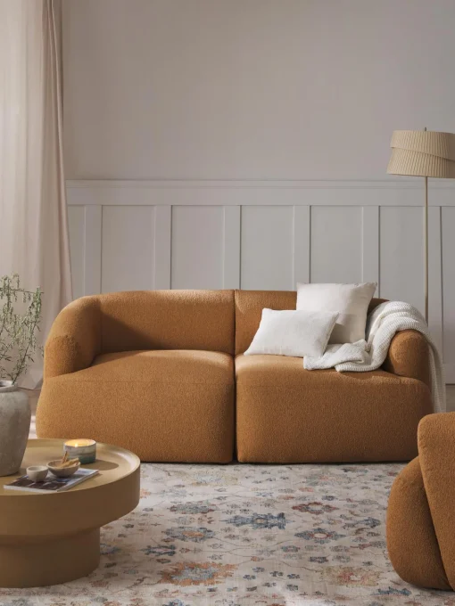 Sofa Modular En Tejido Boucle Sofia (2 Plazas)