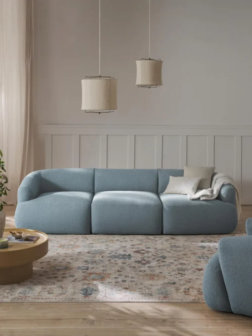 Sofa Modular En Tejido Boucle Sofia (3 Plazas)
