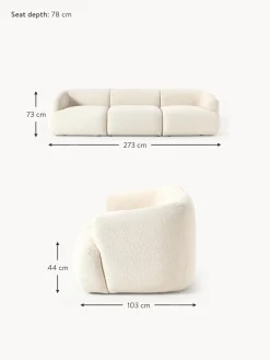 Sofa Modular En Tejido Boucle Sofia (3 Plazas)