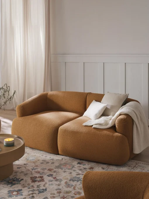 Sofa Modular En Tejido Boucle Sofia (2 Plazas)