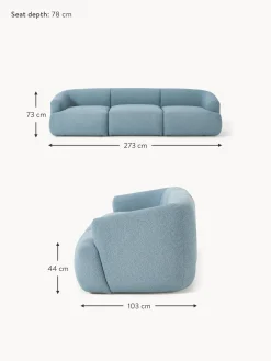 Sofa Modular En Tejido Boucle Sofia (3 Plazas)
