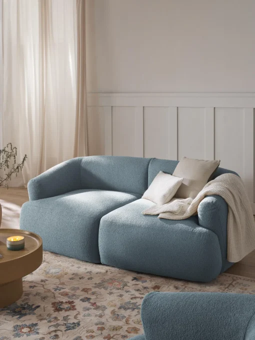Sofa Modular En Tejido Boucle Sofia (2 Plazas)