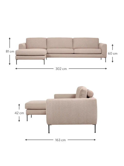 Sofa Rinconera Cucita (4 Plazas)