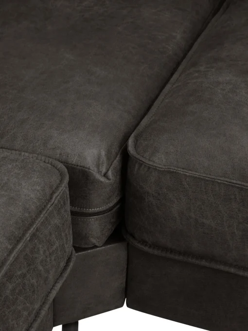 Sofa Rinconera Grande De Cuero Reciclado Hunter
