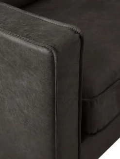 Sofa Rinconera Grande De Cuero Reciclado Hunter