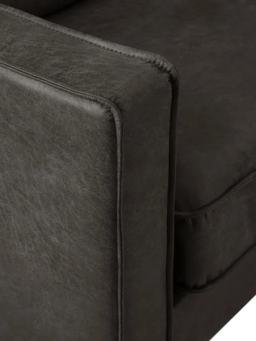 Sofa Rinconera Grande De Cuero Reciclado Hunter