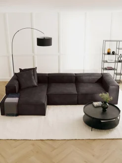 Sofa Rinconera Modular De Cuero Reciclado Lennon