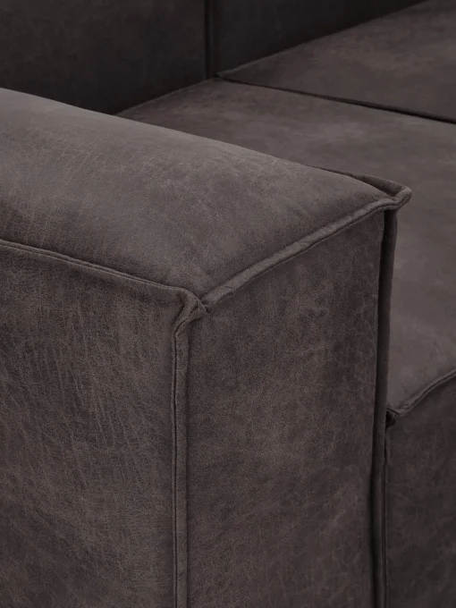 Sofa Rinconera Modular De Cuero Reciclado Lennon