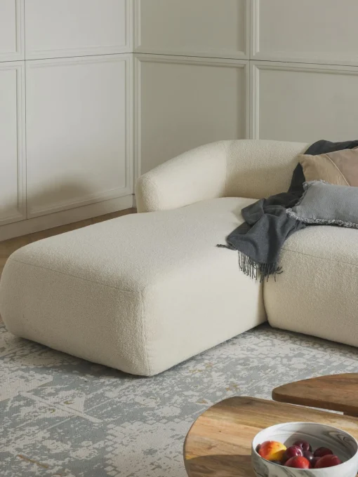 Sofa Rinconera Modular De Borreguillo Sofia