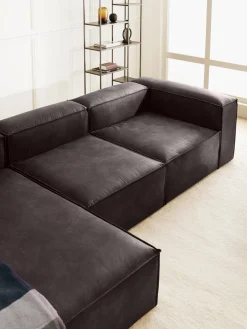 Sofa Rinconera Modular De Cuero Reciclado Lennon