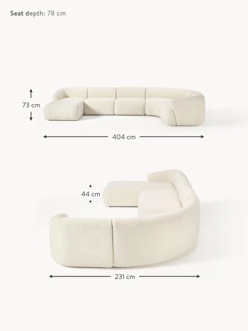 Sofa Rinconera Modular De Borreguillo Sofia