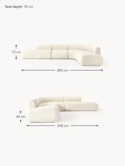 Sofa Rinconera Modular En Tejido Boucle Sofia (4 Plazas)