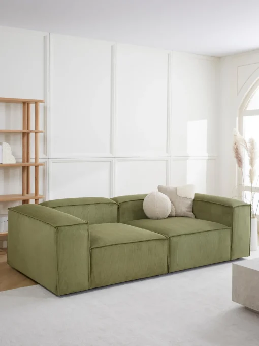 Sofa Rinconero Modular De Pana Lennon (3 Plazas)