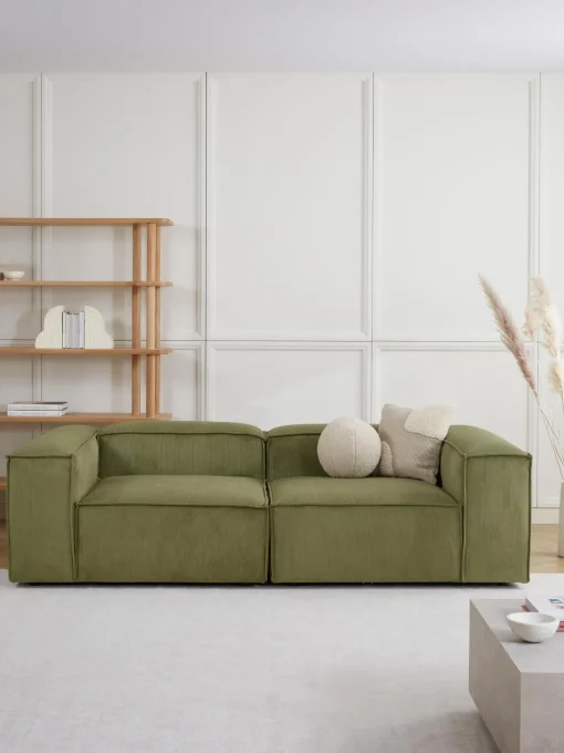 Sofa Rinconero Modular De Pana Lennon (3 Plazas)