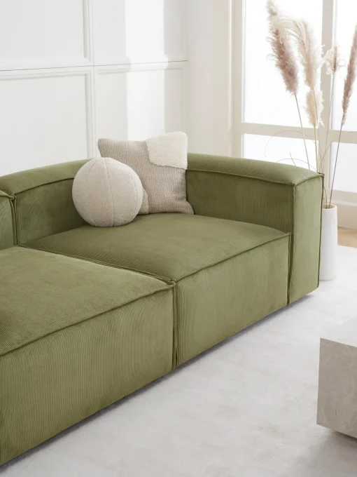 Sofa Rinconero Modular De Pana Lennon (3 Plazas)