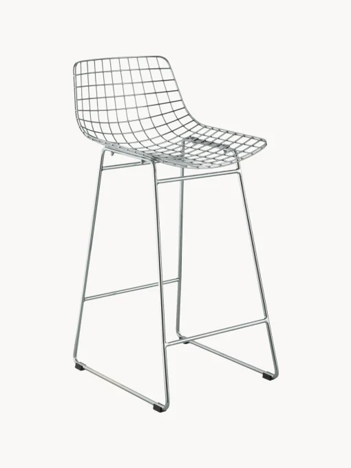 Taburete Alto De Metal Wire