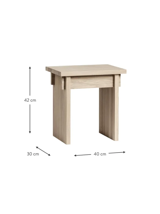 Taburete De Madera De Roble Japanese