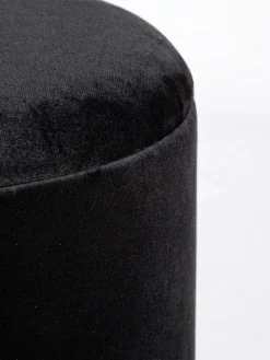 Taburete De Terciopelo Polina, Con Espacio De Almacenamiento