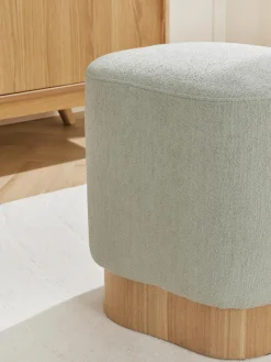 Taburete En Tejido Boucle Yves
