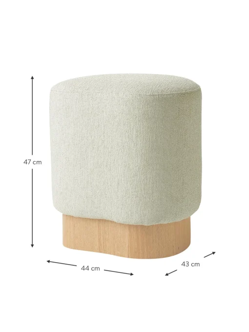 Taburete En Tejido Boucle Yves
