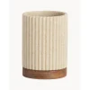 Vaso Cepillo De Dientes Con Madera Laura