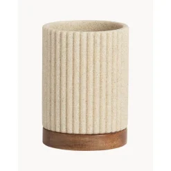 Vaso Cepillo De Dientes Con Madera Laura