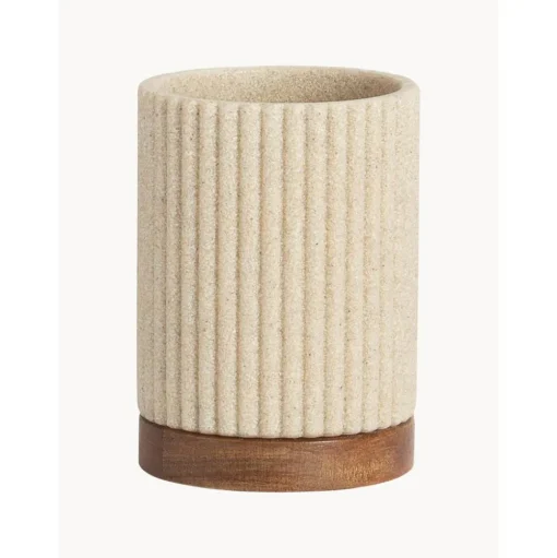 Vaso Cepillo De Dientes Con Madera Laura