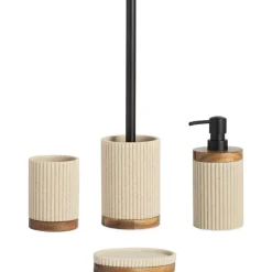 Vaso Cepillo De Dientes Con Madera Laura