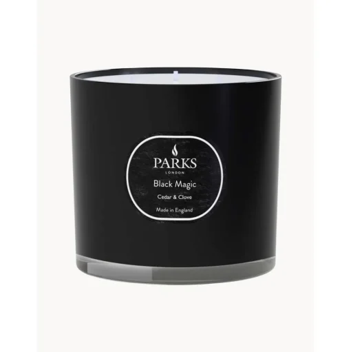 Vela Perfumada Tres Mechas Black Magic (Cedro, Vetiver Y Pachuli)