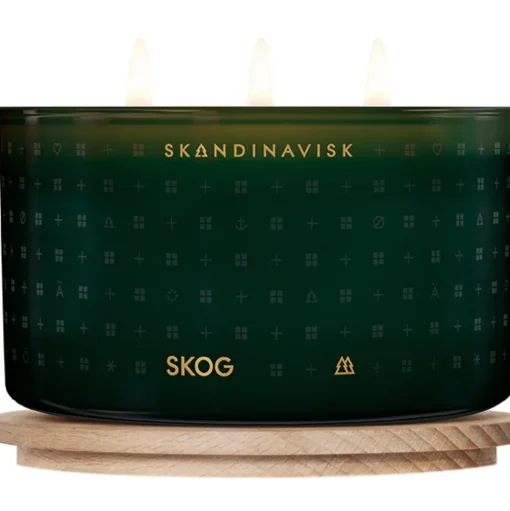 Vela Perfumada Tres Mechas Skog (Pino, Pinas, Savia De Abedul)