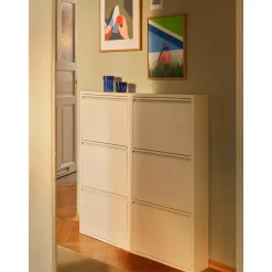 Zapatero De Pared Caruso, Puertas Abatibles