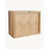 Zapatero De Pared De Roble Herringbone
