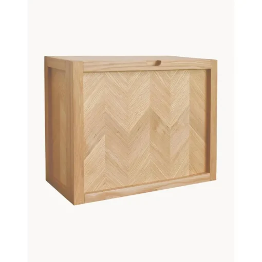Zapatero De Pared De Roble Herringbone