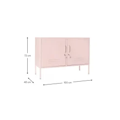 Aparador De Metal Con Puertas Mustard