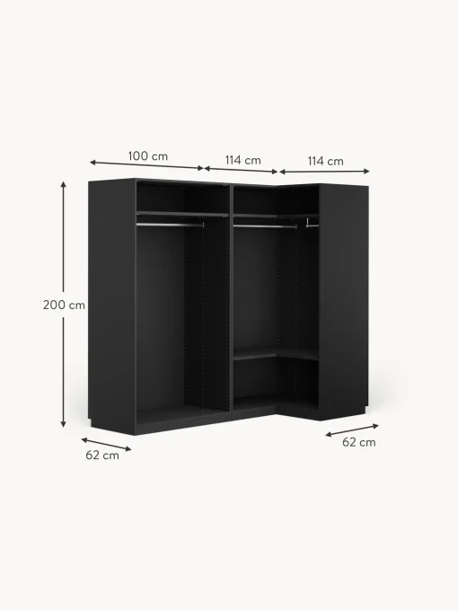 Armario Esquinero Modular Leon, 4 Puertas (215 Cm), Diferentes Variantes